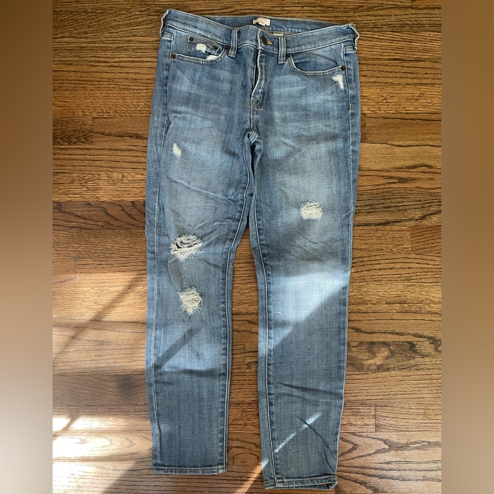 J. Crew Distressed Skinny Jeans